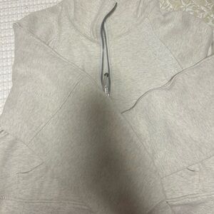 Lululemon Light Gray Zip-Up Scuba